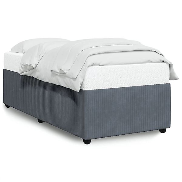 vidaXL Bettgestell Dunkelgrau 80x200 cm Samt Modell 32106059 günstig online kaufen