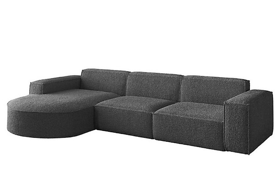 Friderik-EU Ecksofa Parma L mit Armlehne – großes Ecksofa, modernes Design, günstig online kaufen