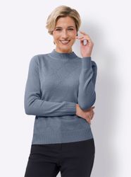 Sieh an! Strickpullover Stehkragenpullover günstig online kaufen