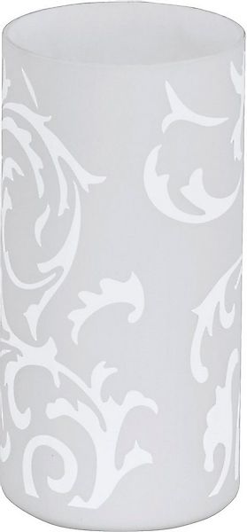 EGLO Tischleuchte GEO Tischlampe, opalmattes Glas mit floralem Muster, Scha günstig online kaufen