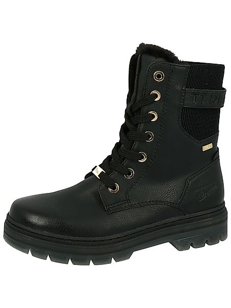 TOM TAILOR Stiefelette Lederimitat/Textil . Schnürstiefelette günstig online kaufen