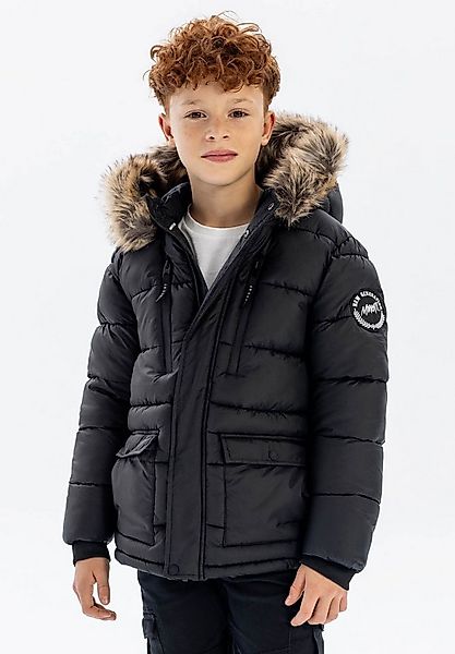 MINOTI Winterjacke Winterjacke mit Fleece-Futter und Kapuze mit Kunstfellbe günstig online kaufen