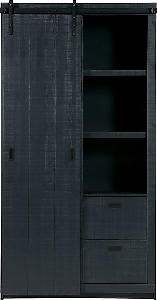 WOOOD Vitrine "Slide, mit Schiebetür", mit 4 Schubkästen, H 230 cm x B 120 günstig online kaufen