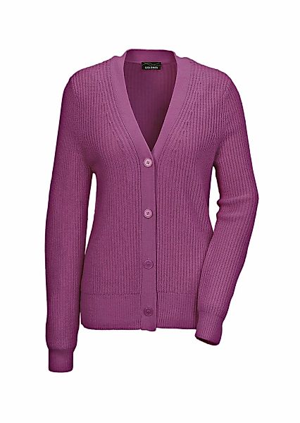 GOLDNER Strickjacke "Pflegeleichte Strickjacke in hochwertiger Rippenstrukt günstig online kaufen