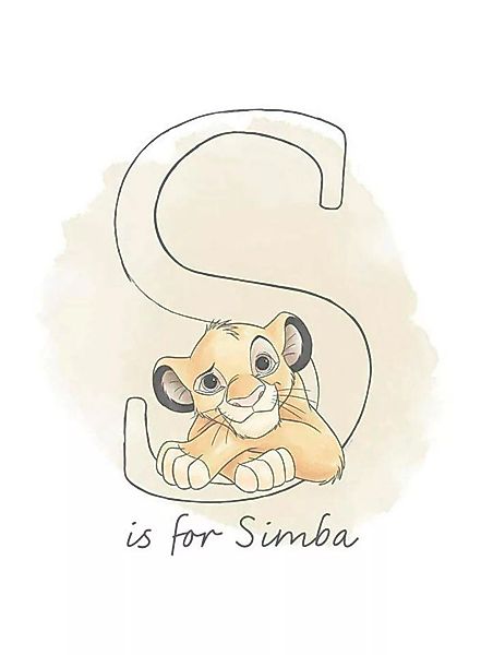 Komar Poster »S like Simba«, Disney, (1 St.) günstig online kaufen
