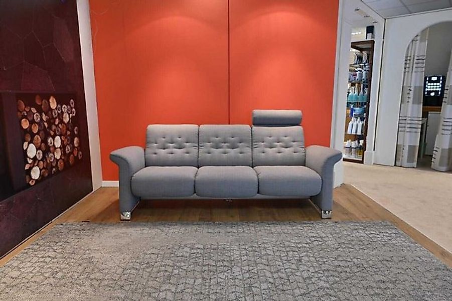Stressless® 3-Sitzer Relaxsofa Metropolitan Stoff Silva Grey Grau mit Kopfs günstig online kaufen