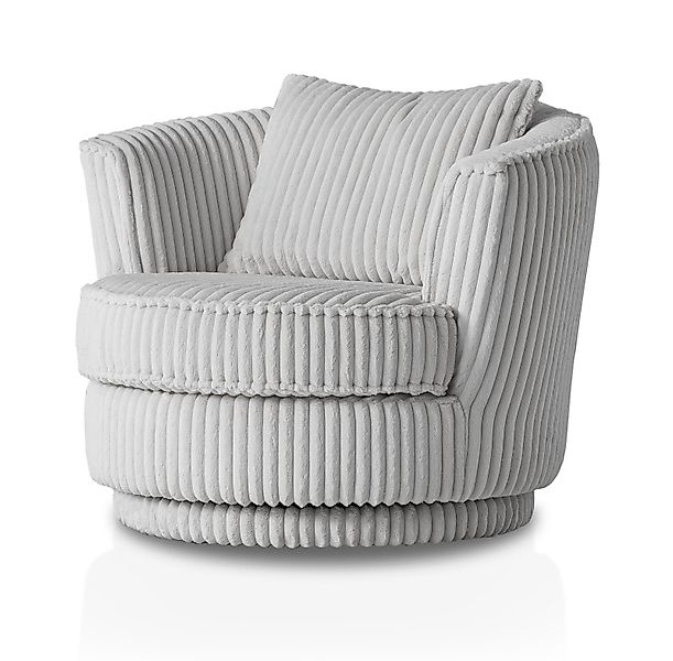 Furn.Design Loveseat Comfy (Komfortsessel in hellgrau günstig online kaufen