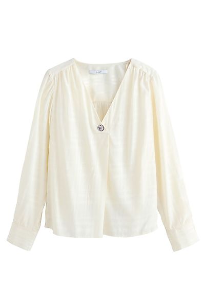 Next Langarmbluse Langarm-Bluse mit V-Ausschnitt aus günstig online kaufen
