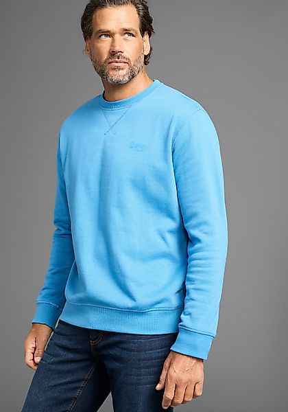 Mans World Sweatshirt Langarm, Basic-Stil, unifarben, Rundhalsausschnitt günstig online kaufen