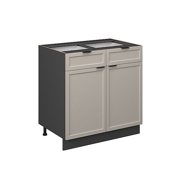 Vicco Unterschrank Fame-Line, GrauBeige/Anthrazit, 80 cm günstig online kaufen