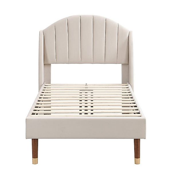 STILVORA Polsterbett 90×200 Bettgestell Jugendbett mit Lattenrost und Kopft günstig online kaufen