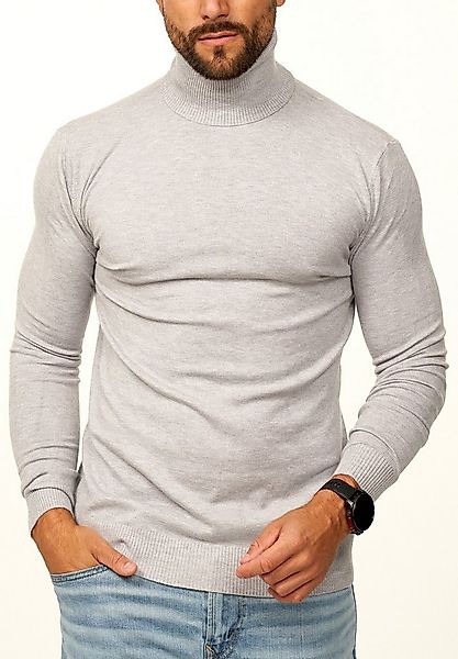 DAILY COTTON Rollkragenpullover als Feinstrick Pulli in Slim Fit für Herren günstig online kaufen