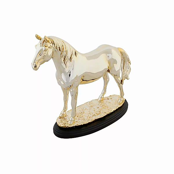 Deko-figur Dkd Home Decor Pferd Schwarz Golden Harz (30 X 11,5 X 26 Cm) günstig online kaufen