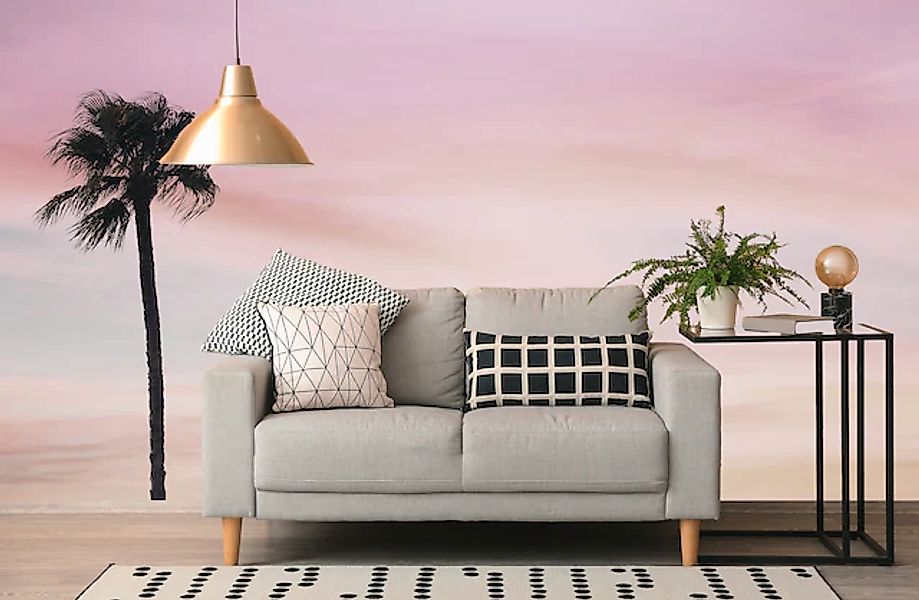 queence Fototapete »Rosa Himmel«, bedruckt-mehrfarbig-Motiv-realistisch, Wa günstig online kaufen