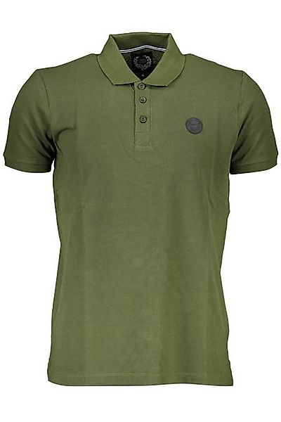 GIAN MARCO VENTURI Poloshirt Stilvolles grünes Herren-Poloshirt mit Applika günstig online kaufen