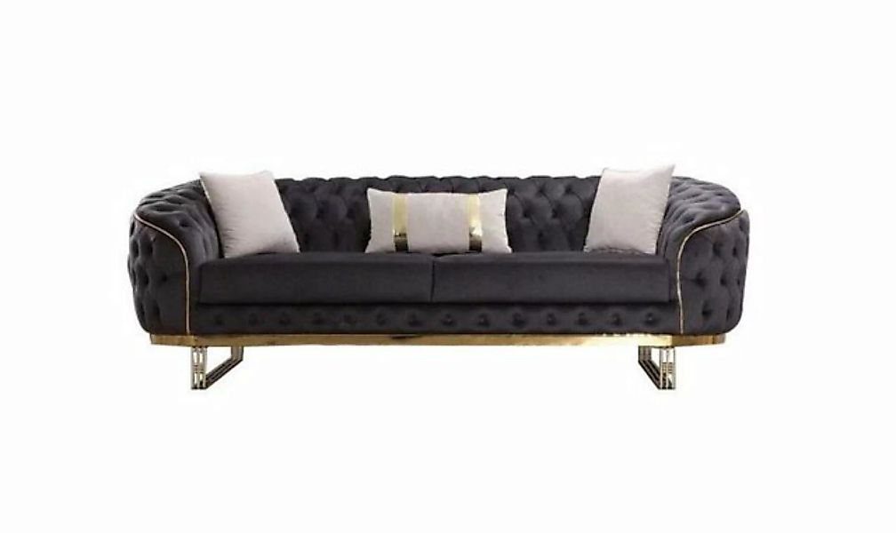 JVmoebel 3-Sitzer Designer Sofa 3 Sitzer Textil Couch Polster Sofas Design günstig online kaufen