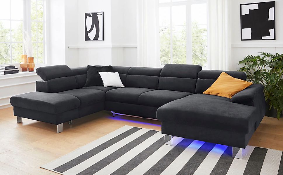 COTTA Polstergarnitur "Komaris U-Form, B: 320 bzw. 100 cm (Set: Wohnlandsch günstig online kaufen