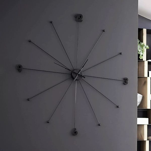 KARE Wanduhr Like Umbrella, Alu, Kunststoff, Ø 100 cm günstig online kaufen