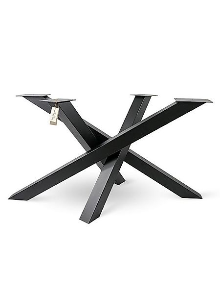 holz4home® Tischgestell Tischbeine aus Metall I Schwerlast Gestell Schwarz günstig online kaufen