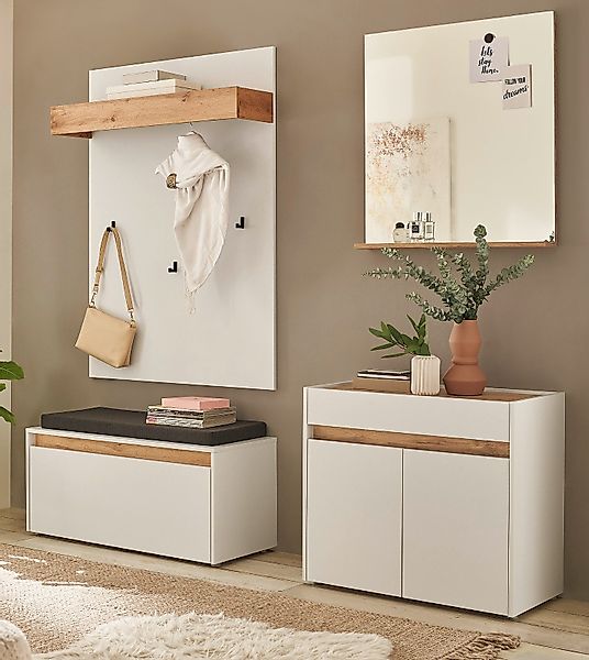 Furn.Design Garderoben-Set Center, (Kombination in weiß günstig online kaufen