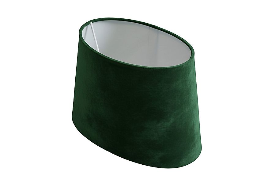 B&S Lampenschirm Lampenschirm oval Velvet grün B:23x14/T:19x11,5/H:15cm, Ji günstig online kaufen