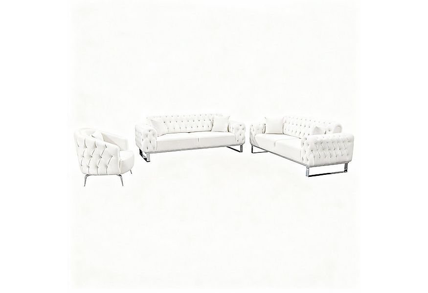 Palms-Store Sofa Set Jumeirah 3-Sitzer+2-Sitzer+Sessel in Samtstoff, Spar-S günstig online kaufen
