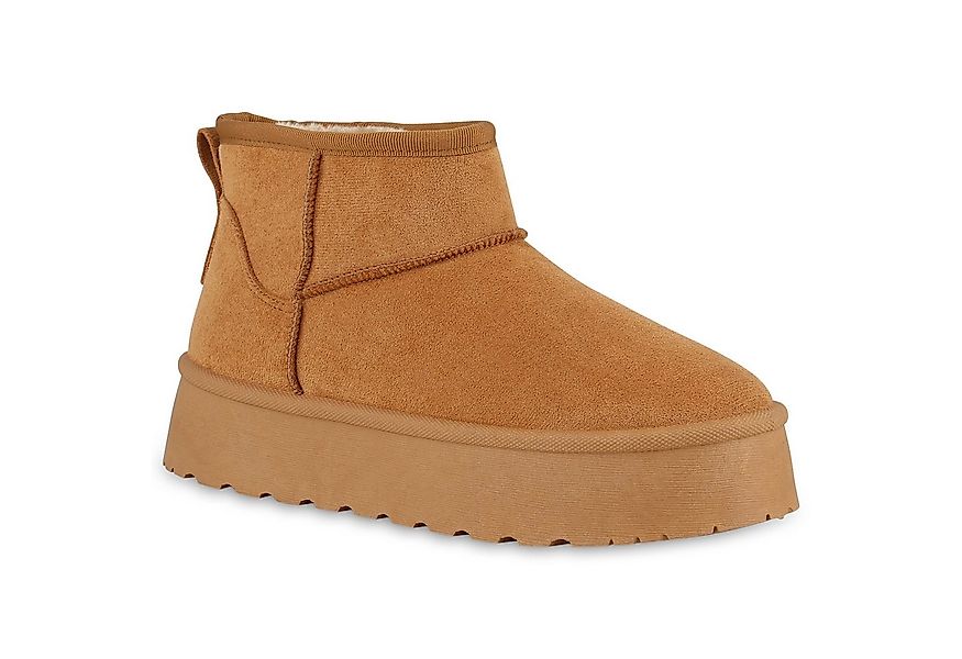 VAN HILL 840827 Winterstiefelette Damen Warm Gefütterte Winter Boots Bequem günstig online kaufen