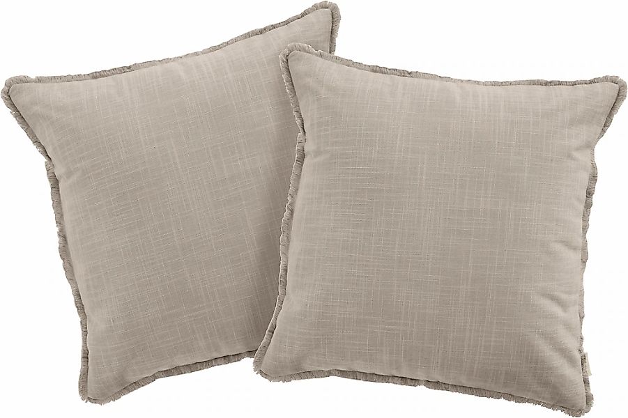 LeGer Home by Lena Gercke Dekokissen "Marusha" Leinenoptik, 50x50 Dekokisse günstig online kaufen