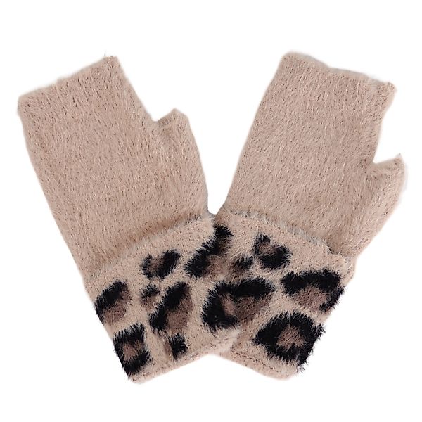 MIRROSI Strickhandschuhe Damen Fingerlosen Handschuhe Leo günstig online kaufen