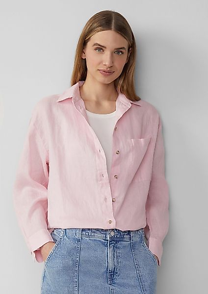 s.Oliver Langarmbluse Bluse aus reinem Leinen günstig online kaufen