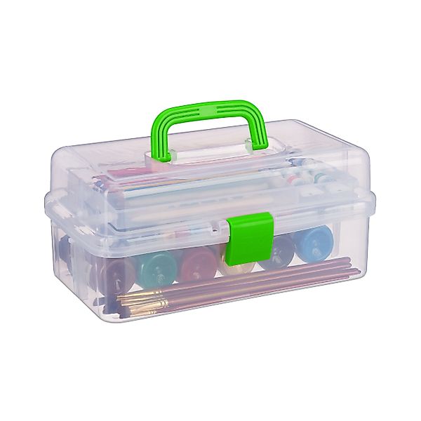 relaxdays Aufbewahrungsbox mit 9 Fäch, Grün günstig online kaufen
