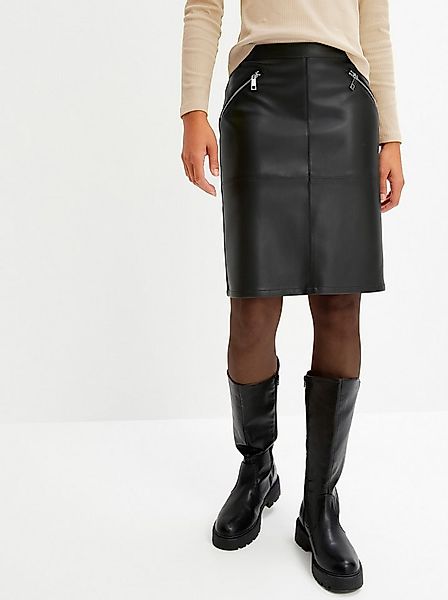 Witt A-Linien-Rock Lederimitatrock . günstig online kaufen