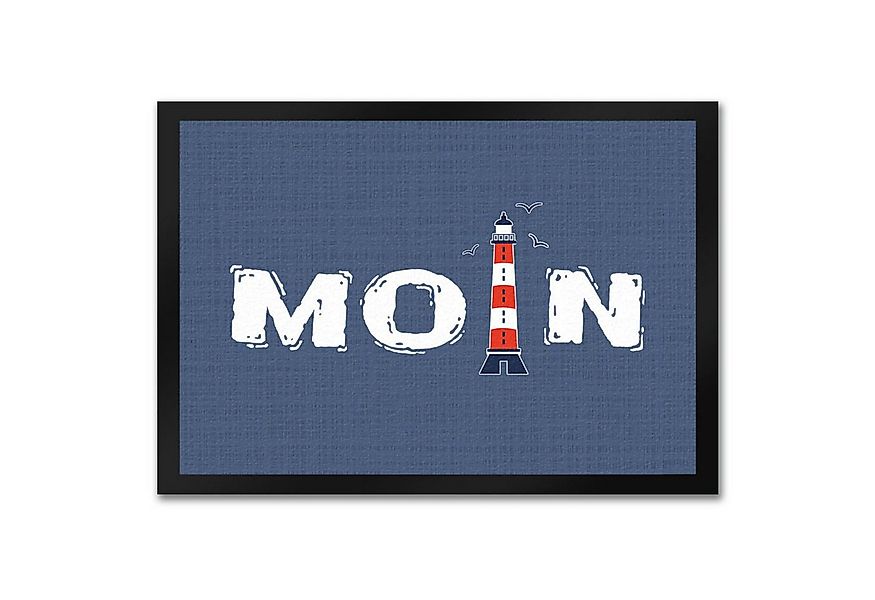 speecheese Fußmatte Fußmatte in 35x50 cm im maritimen Stil mit Spruch: Moin günstig online kaufen