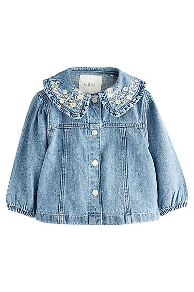 Next Jeansjacke Verzierte Jacke mit Rüschenkragen günstig online kaufen