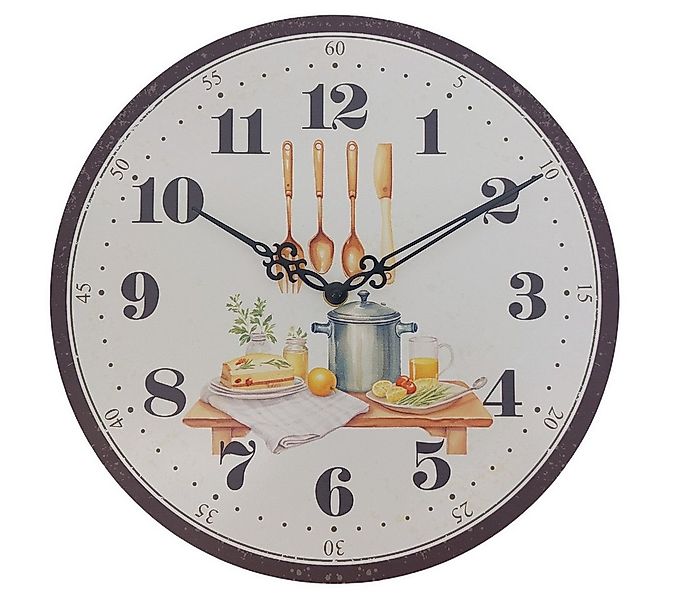 abc HOME Wanduhr, mit Motiv, Rosen, Quarzuhrwerk, batteriebetrieben, 30 cm günstig online kaufen