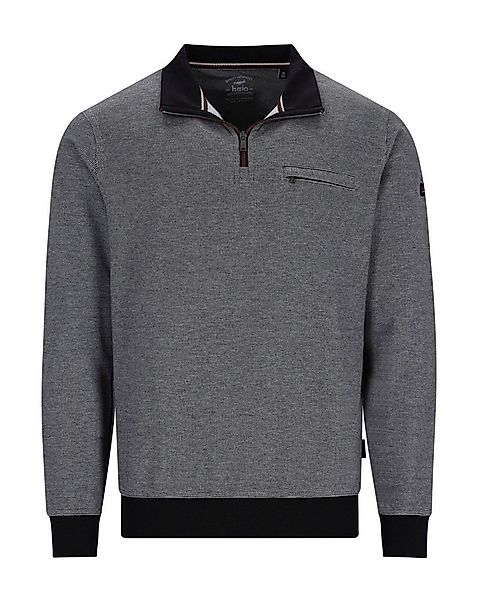Hajo Sweatshirt Troyer-Sweat in 2-Ton Jacquard - stay fresh-Qualität günstig online kaufen