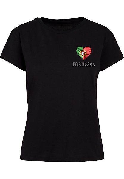 Merchcode T-Shirt "Merchcode Ladies Merchcode Football - Portugal T-shirt", günstig online kaufen