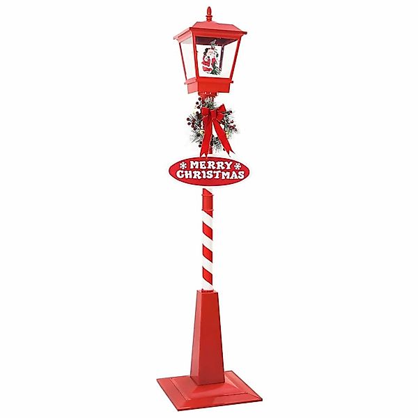 vidaXL Weihnachtsstraßenlampe mit Laterne Rot 40,5x40,5x180cm Metall 420175 günstig online kaufen