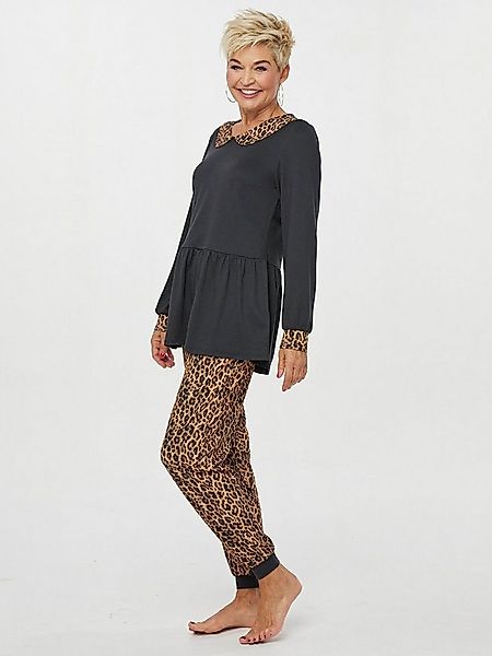 Belli Beaux Pyjama Hausanzug mit Leo Motiv günstig online kaufen