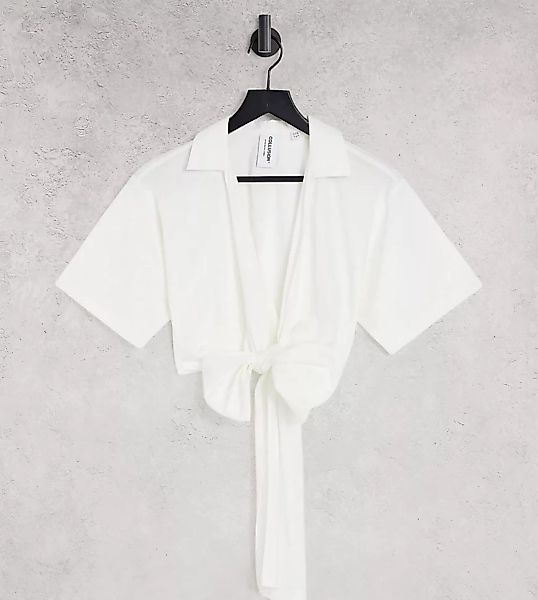 COLLUSION – Wickelhemd in Weiß günstig online kaufen