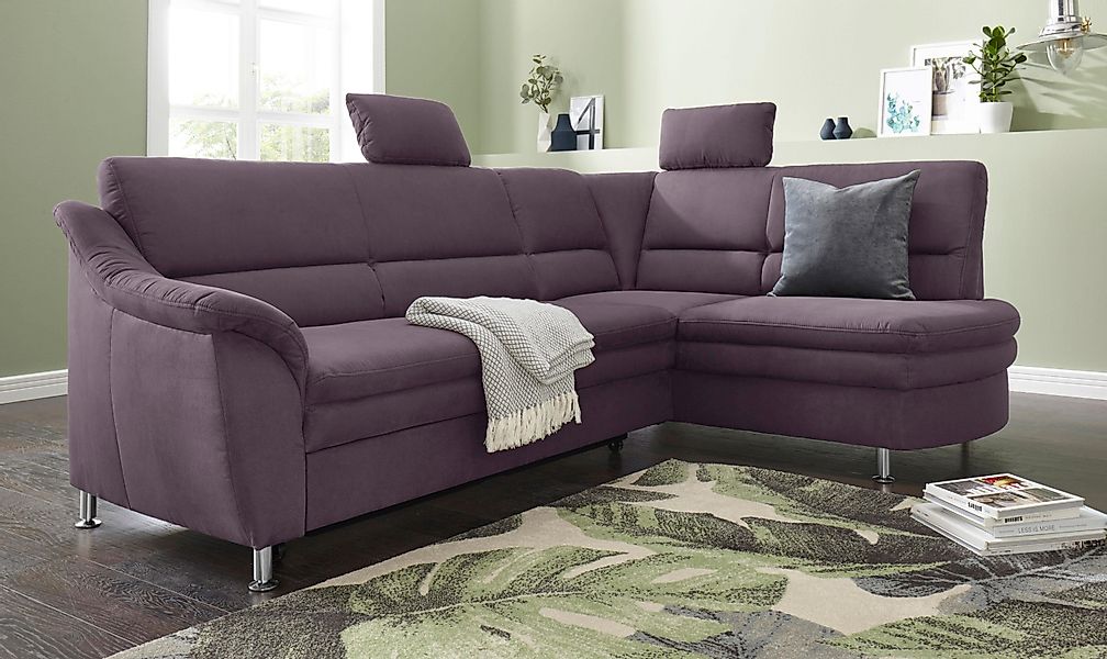 sit&more Ecksofa "Cardoso L-Form" mit Federkern, wahlweise mit Bettfunktion günstig online kaufen