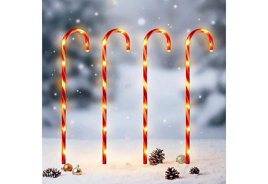 Spetebo Gartenstecker LED Zuckerstangen mit Timer (Anzahl, 1-St., Stück) mi günstig online kaufen