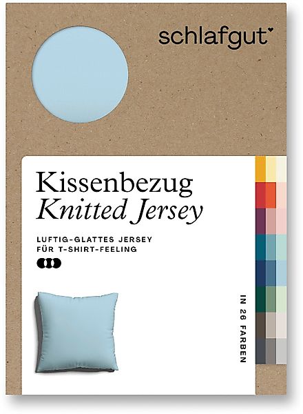 Schlafgut Kissenbezug Knitted Jersey aus Bio-Baumwolle günstig online kaufen