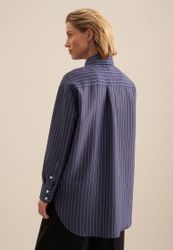 seidensticker Longbluse "Schwarze Rose" Langarm Kragen Streifen günstig online kaufen