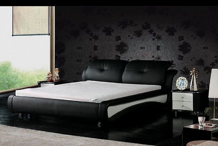 Xlmoebel Bett Modernes Designer Doppelbett mit Polsterung aus Leder für Ehe günstig online kaufen