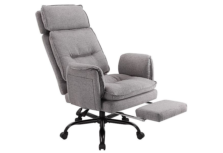 IWMH Bürostuhl Ergonomisch PU-Leder Chefsessel (Höhenverstellbar Schreibtis günstig online kaufen