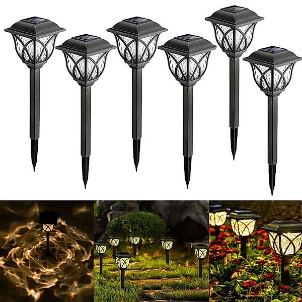 oyajia LED Solarleuchte 6 Stück Solarlampen für außen garten, günstig online kaufen