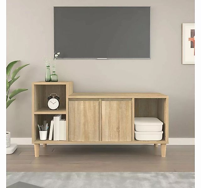 furnicato TV-Schrank Sonoma-Eiche 100x35x55 cm Holzwerkstoff günstig online kaufen