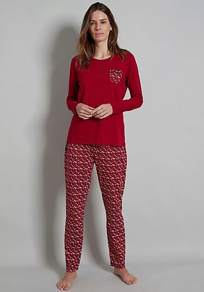 TOM TAILOR Pyjama, (2 tlg.), mit winterlichem Print günstig online kaufen