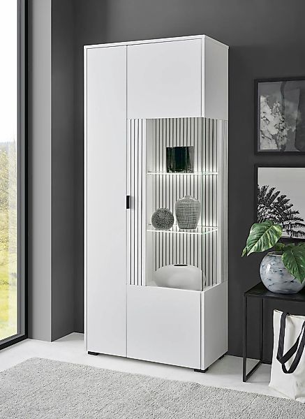 INOSIGN Vitrine "Hudson, Stauraumvitrine", in moderner Trendfarbe, Griffe a günstig online kaufen
